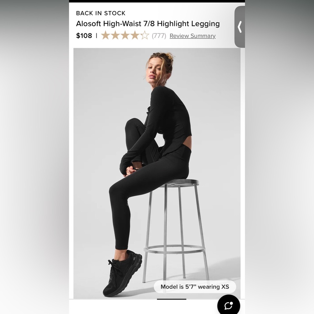 Alosoft High-Waist 7/8 Highlight Legging